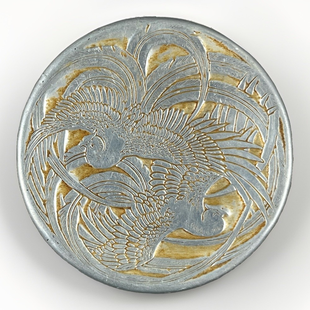 Antique Art Deco Lalique For Roger et Gallet Fleurs D'Amour Powder Box Tin